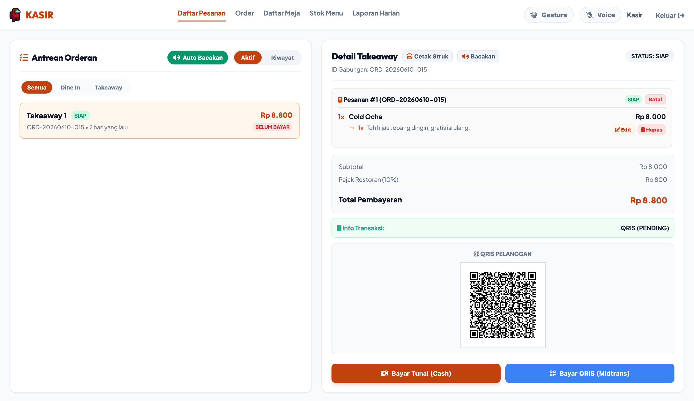 POS QR Ordering
